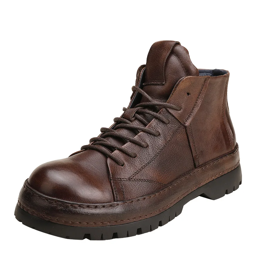 Men'S Shoes Brogues - Винтажные британские мужские ботильоны ручной работы,