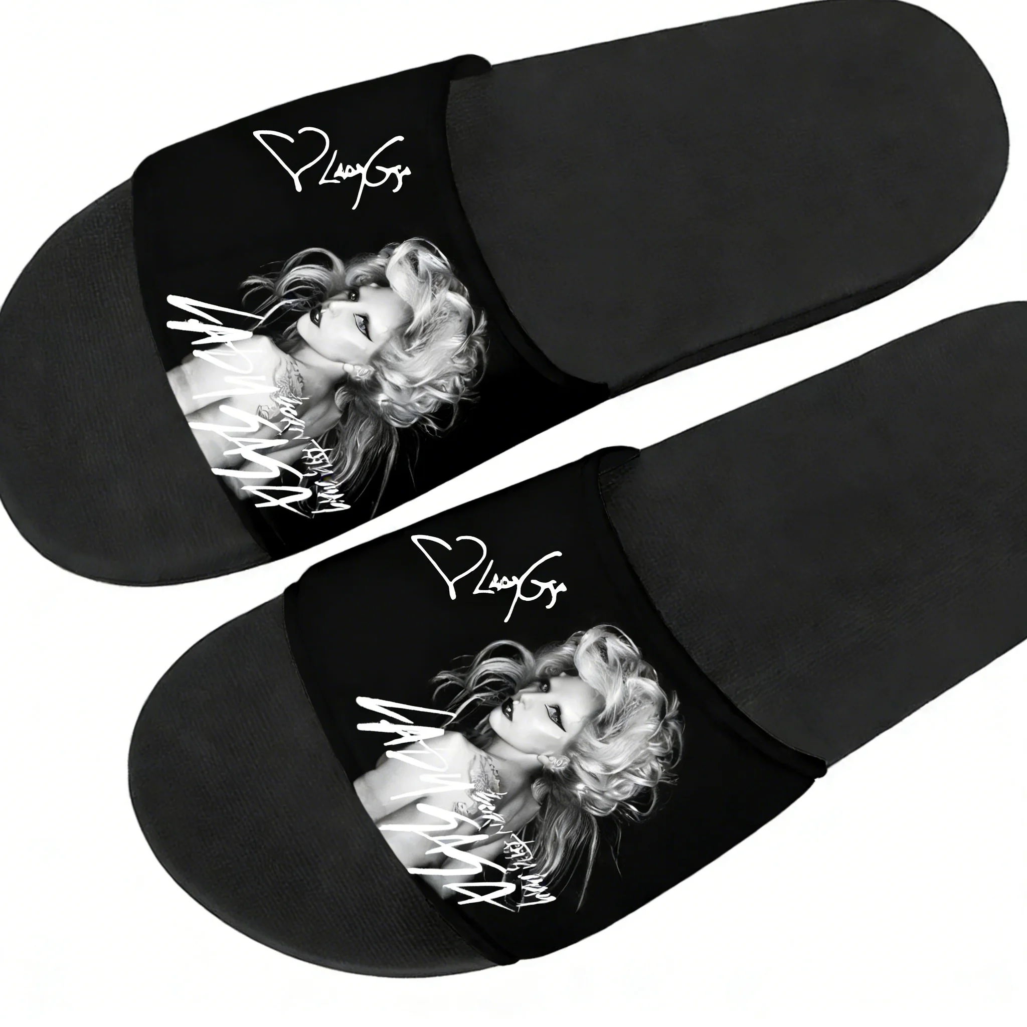 Men Shoes High - Шлепанцы Lady Gaga: модные домашние тапочки