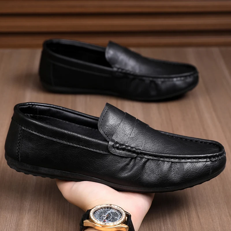 Boat Shoe Leather - Мужская обувь: повседневные лоферы из натуральной