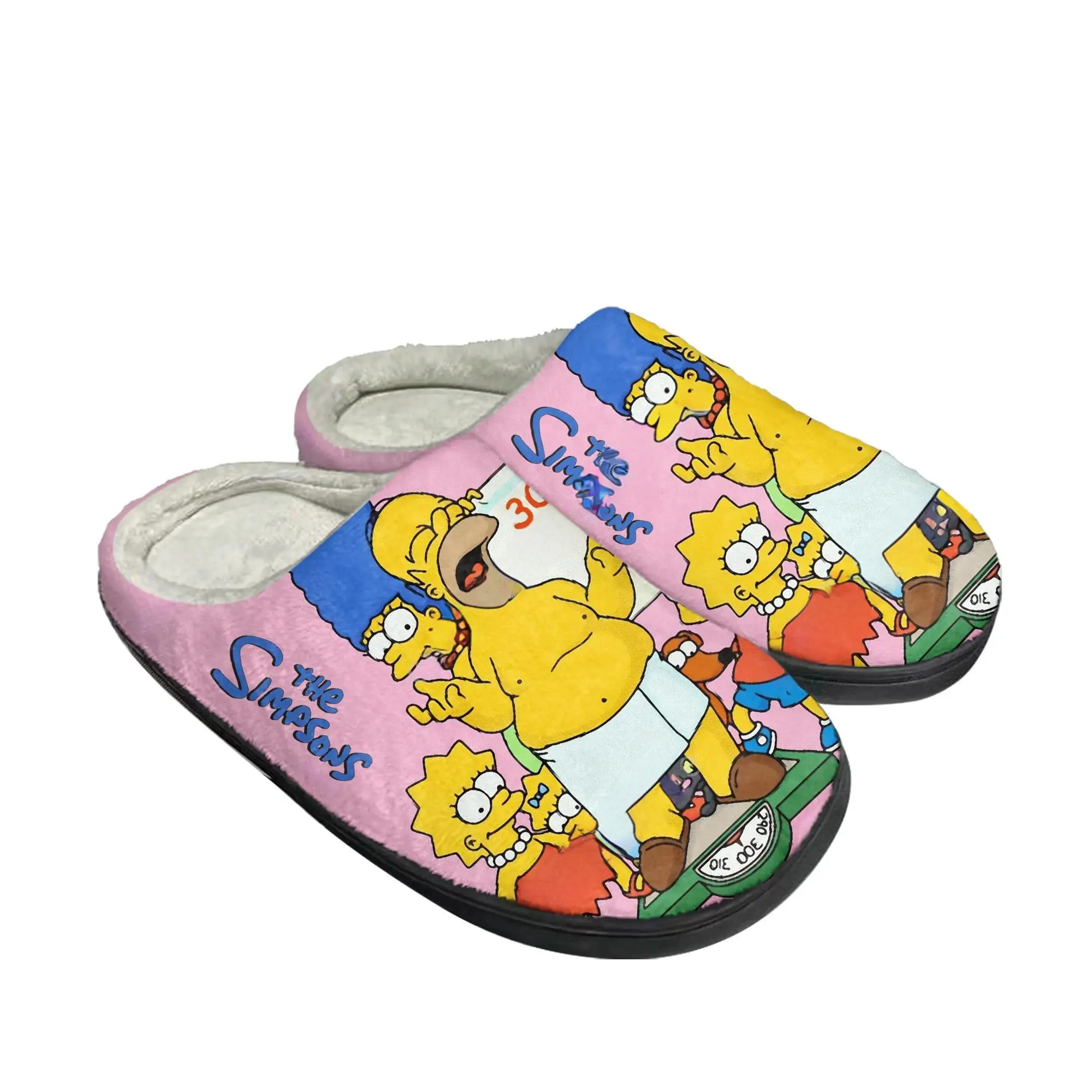 Men Shoes High - Теплые плюшевые тапочки S-Simpsonss из хлопка