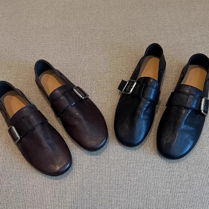 Boat Shoe Leather - Женская обувь на плоской подошве, кожаные