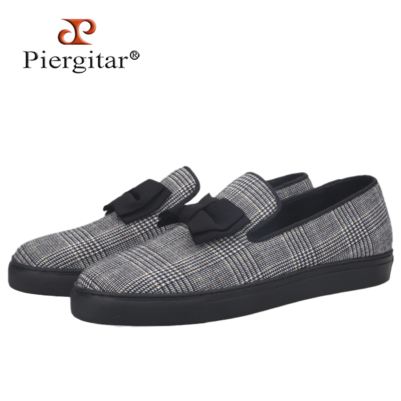Boat Shoe Leather - Мужские лоферы Piergitar из валлийской клетчатой