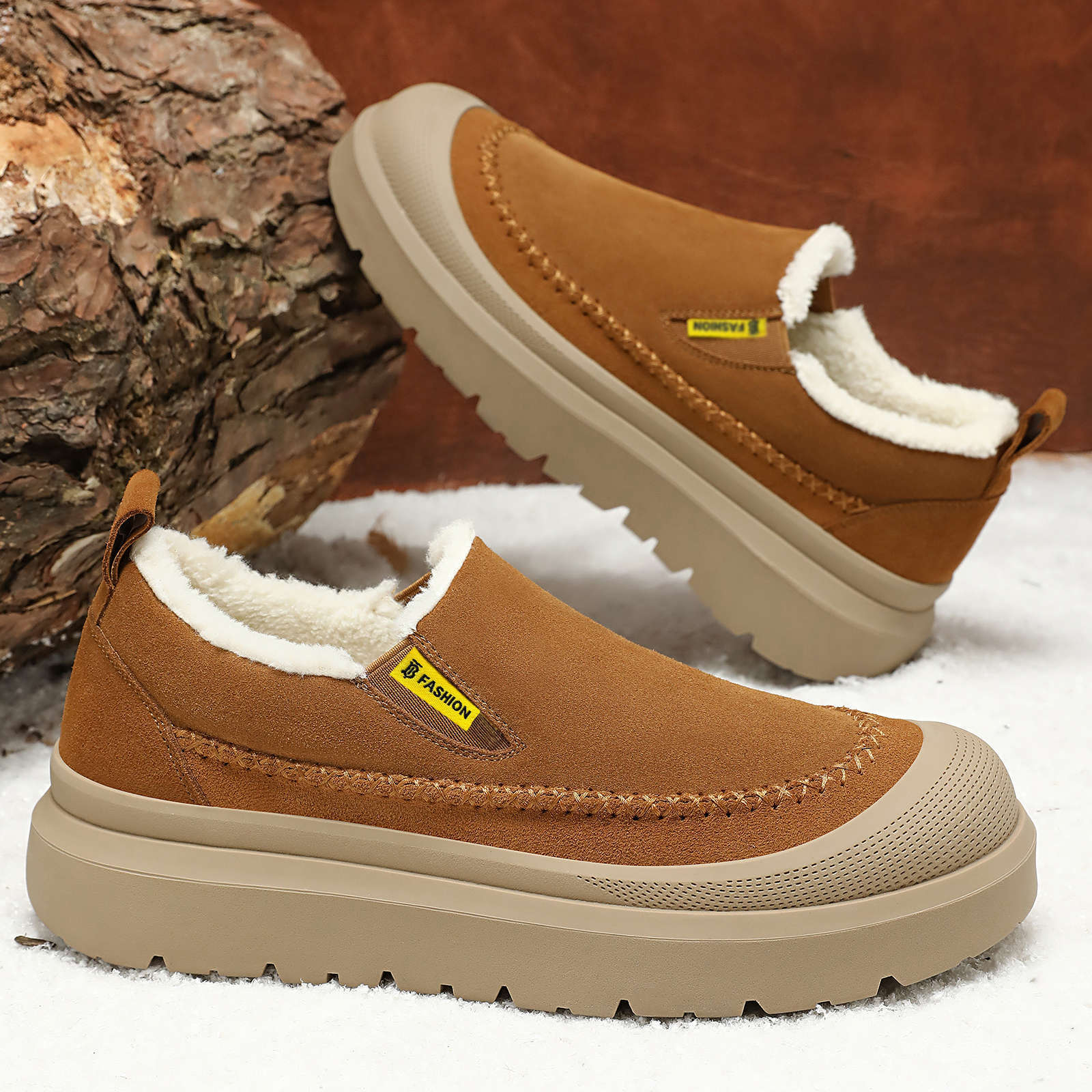 Men'S Shoes Height Increase - Зимние мужские ботинки на толстой подошве,