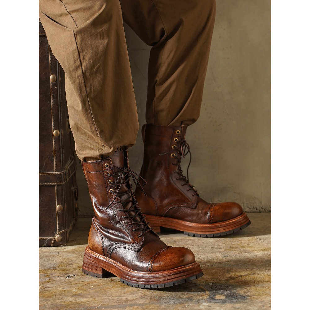 Мужские мотоциклетные ботинки  – обзор и цена Men'S Shoes Brogues