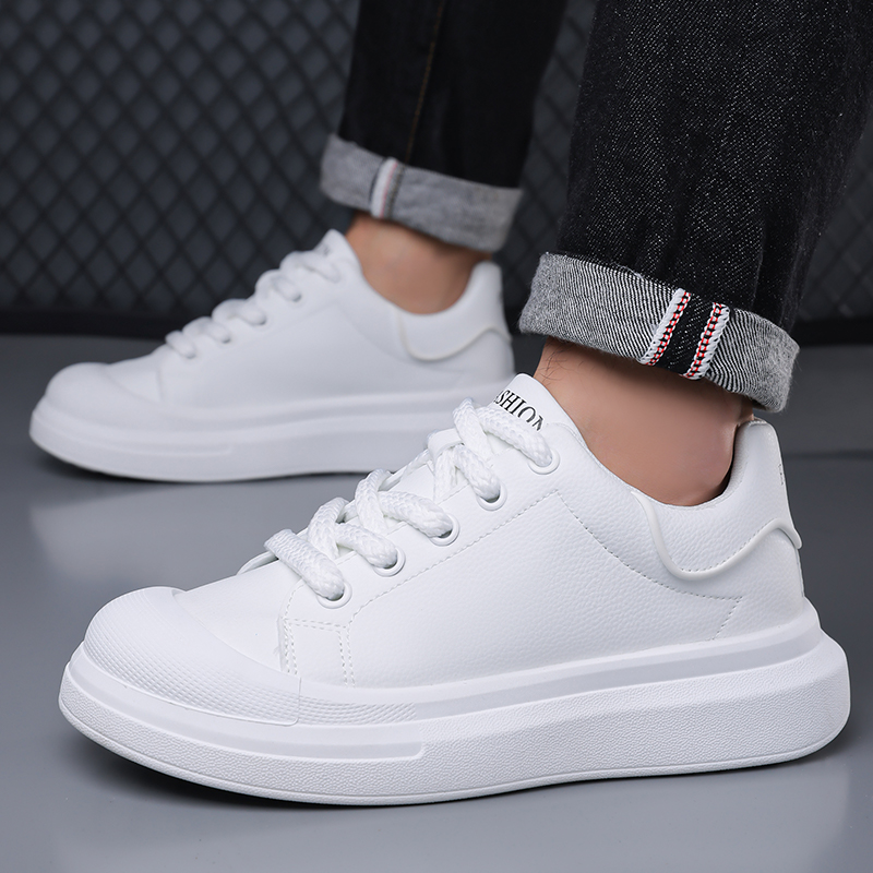 Мужские белые кожаные кроссовк – обзор и цена Boat Shoe Leather